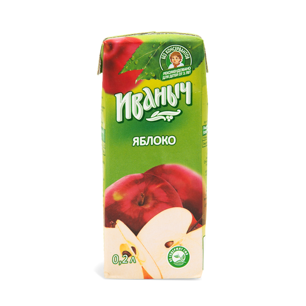 Сок Иваныч Яблоко 0,2 л/27 шт