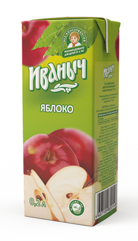 Сок Иваныч Яблоко 0,2 л/27 шт