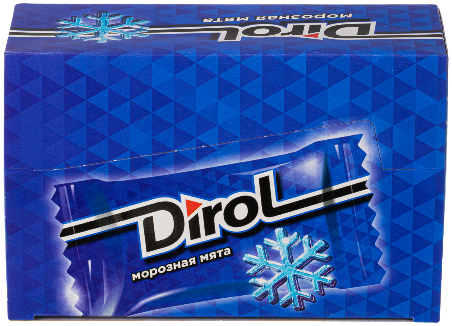 Жевательная резинка Dirol Морозная Мята 272г, шоубокс 100шт