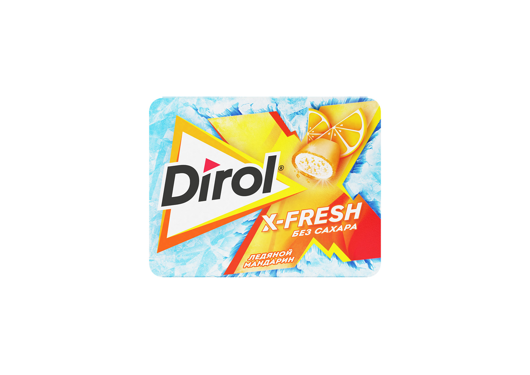 Жевательная резинка Dirol X-Fresh Ледяной мандарин 16г