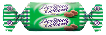 Конфеты Добрый совет с орехами на фруктозе 1кг