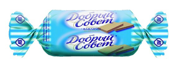 Конфеты Добрый совет с вафлями на фруктозе 1кг