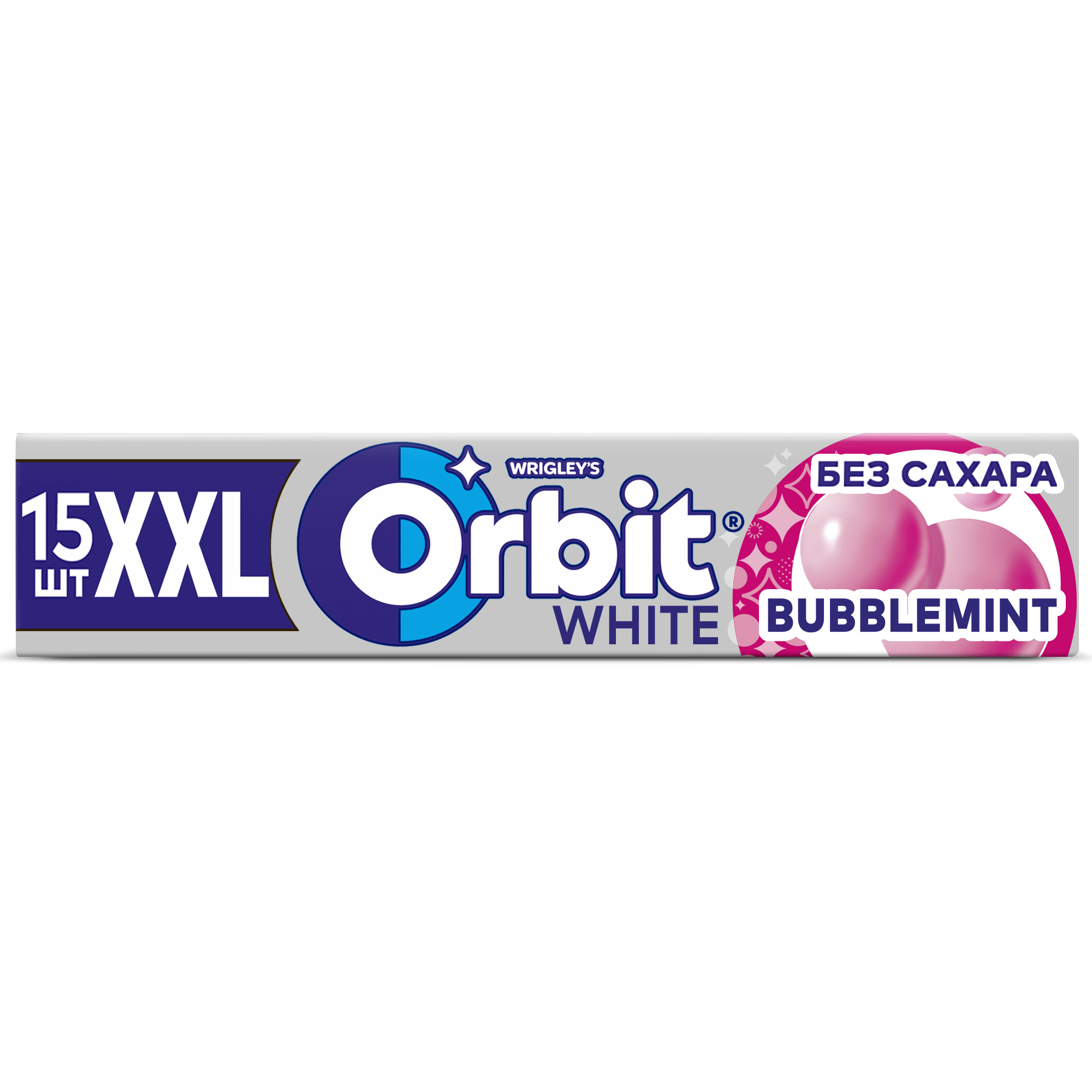 Жевательная резинка Orbit XXL White Bubblemint 20,4г
