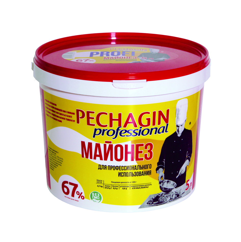 Майонез Печагин Профи  67% 5л  ведро