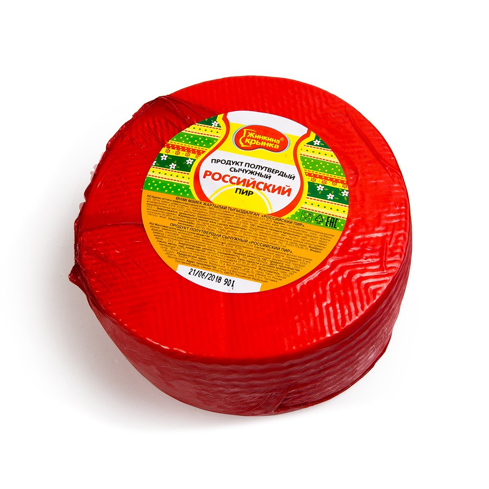 Продукт сырный Российский пир Омск сычужный 50%