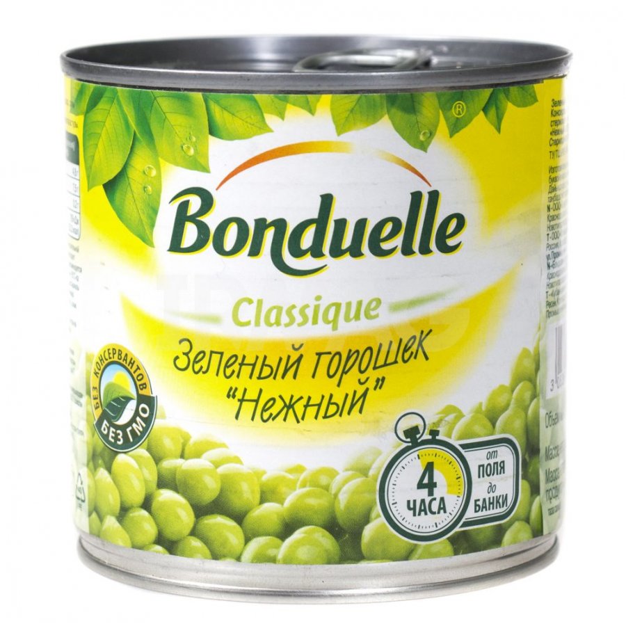 Горошек Бондюэль зеленый 425мл
