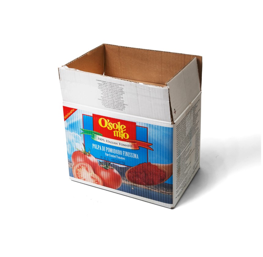 Измельченная мякоть томатов O`Sole mio (6 x 6 мм), 2х5 кг, Steriltom, Италия