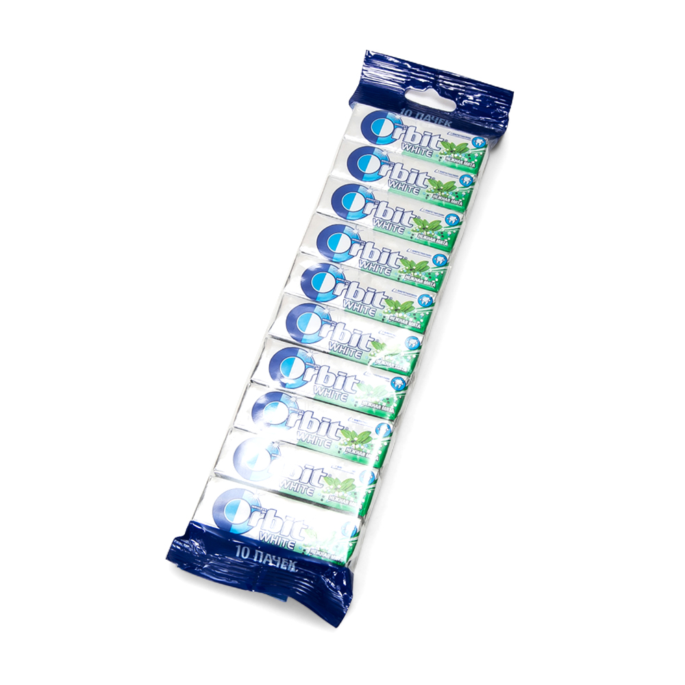 Жевательная резинка Orbit White Нежная мята 13,6г, мультипак