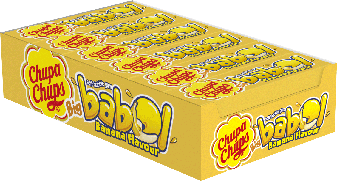 Жевательная резинка Chupa Chups Big Babol Банан, 21г