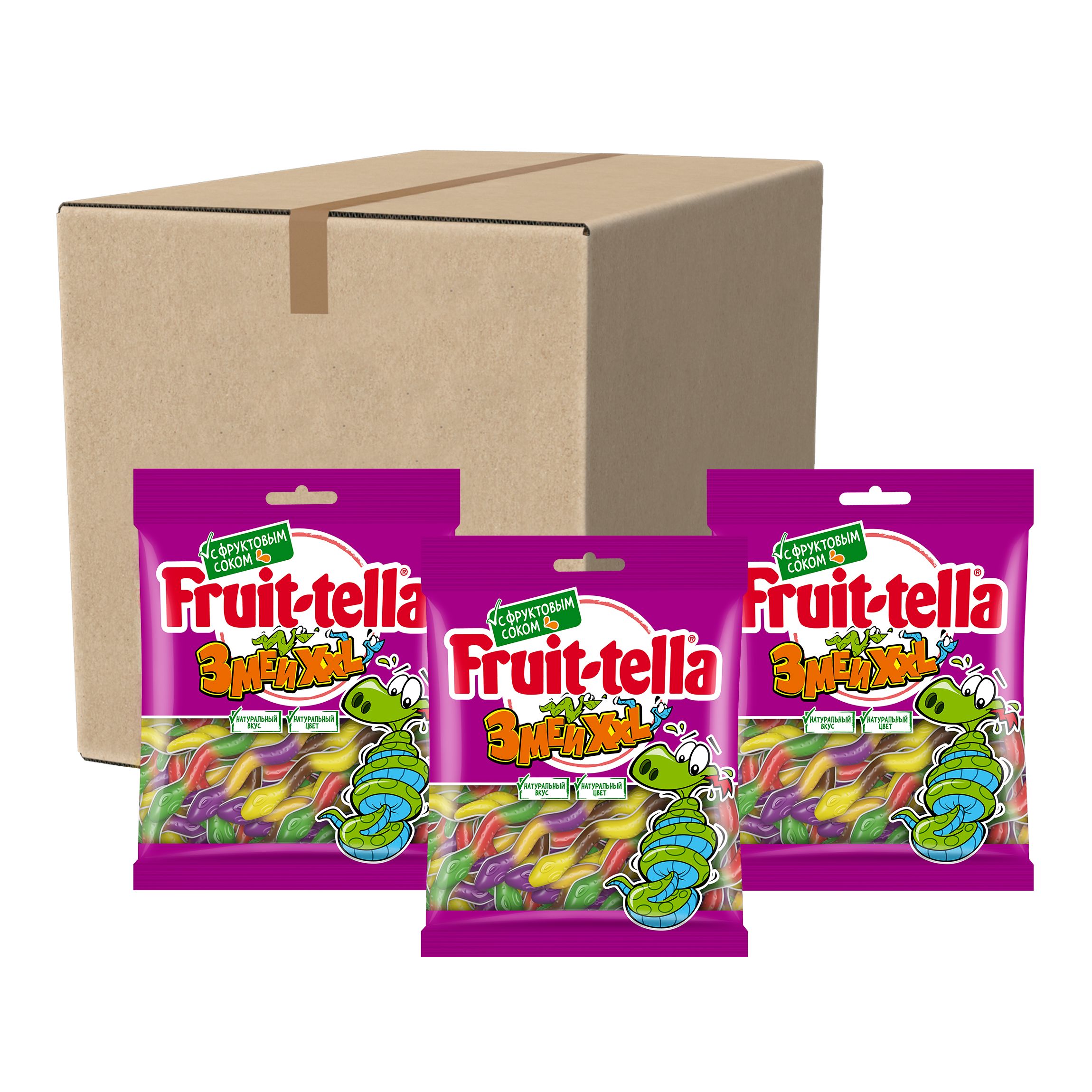 Мармелад жевательный Fruittella Змеи XXL,  70г