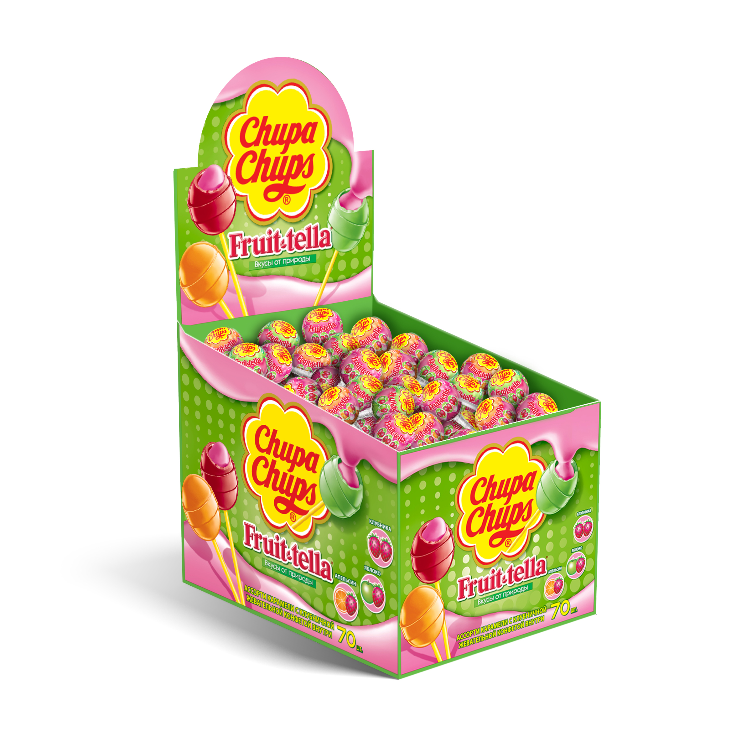 Карамель Chupa Chups Фруттелла, 17г, 70шт