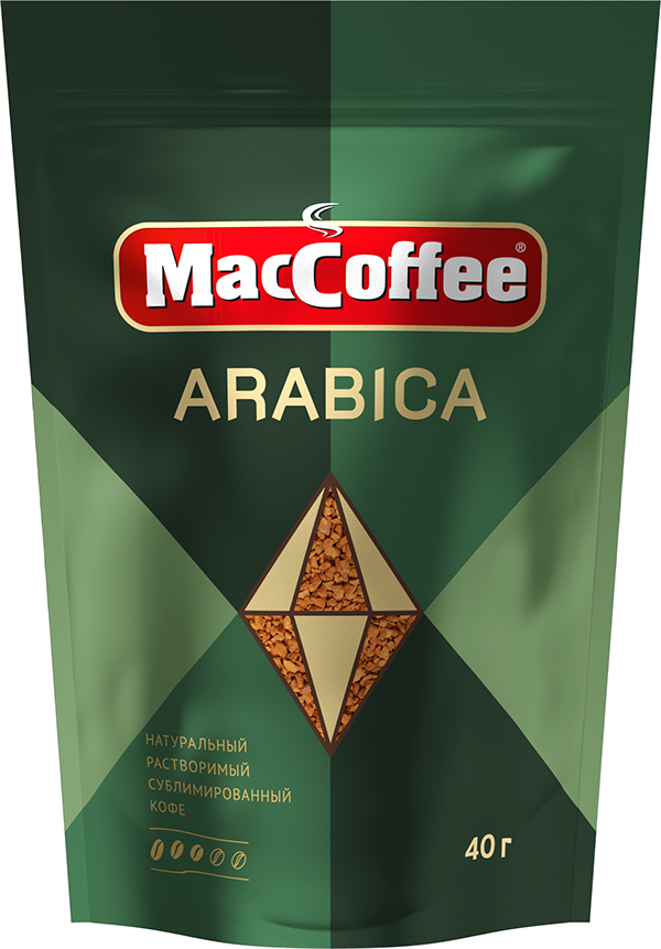 Кофе MacCoffее ARABICA натур.раствор.субл. м/у 40г*12шт