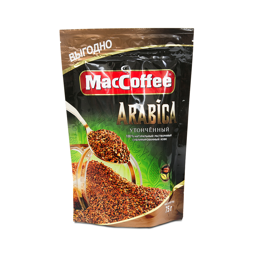 Кофе MacCoffеe ARABICA натур.раствор.субл. м/у 75г*12шт
