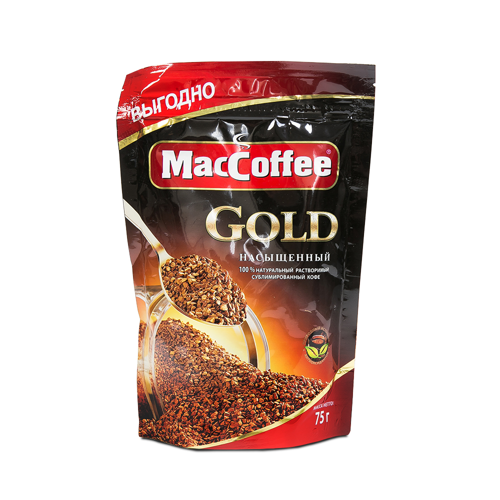 Кофе MacCoffеe GOLD натур.раствор.субл. м/у 75г*12шт