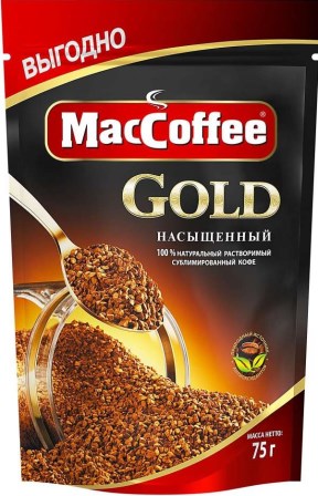 Кофе MacCoffеe GOLD натур.раствор.субл. м/у 75г*12шт