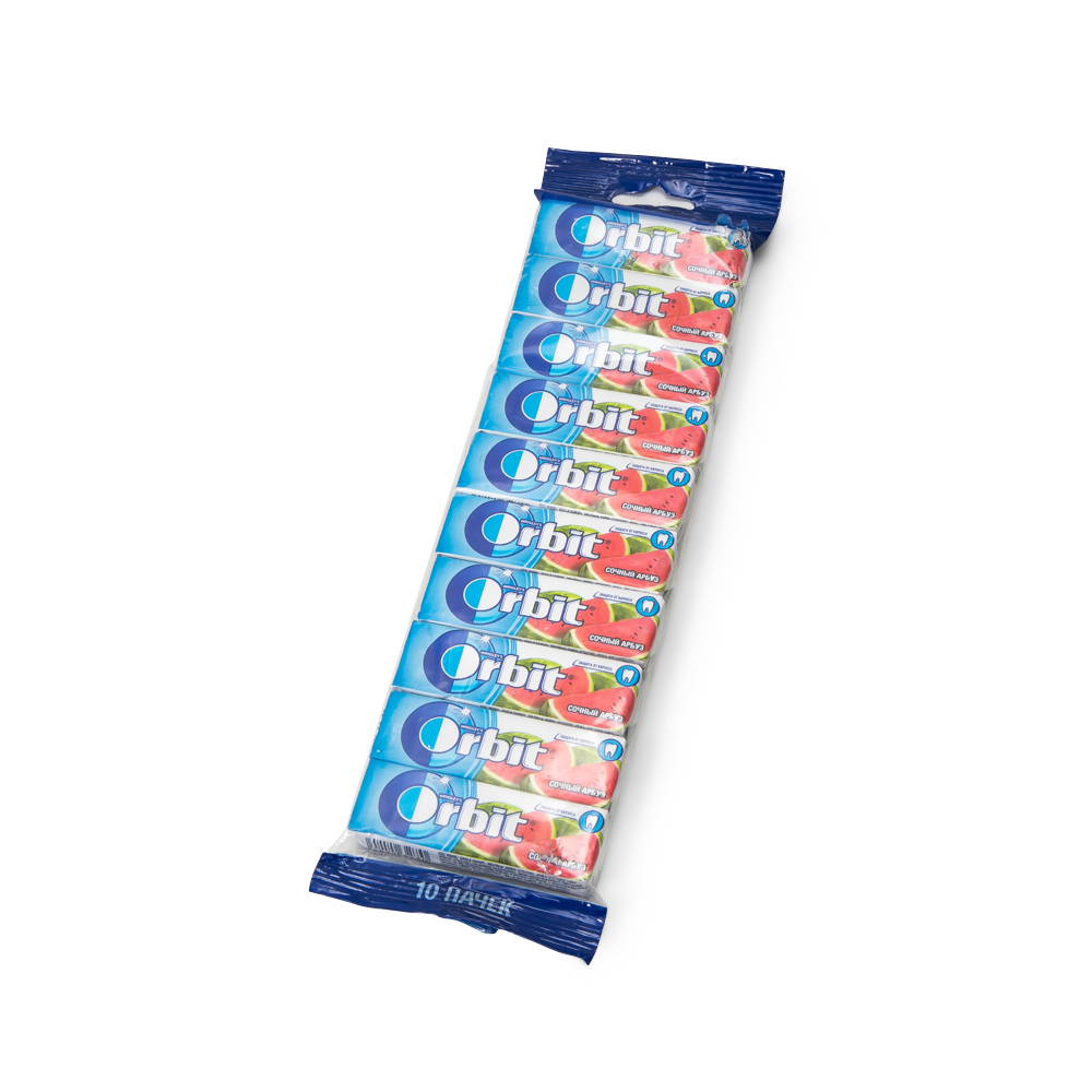 Жевательная резинка Orbit Сочный арбуз 13,6г, мультипак
