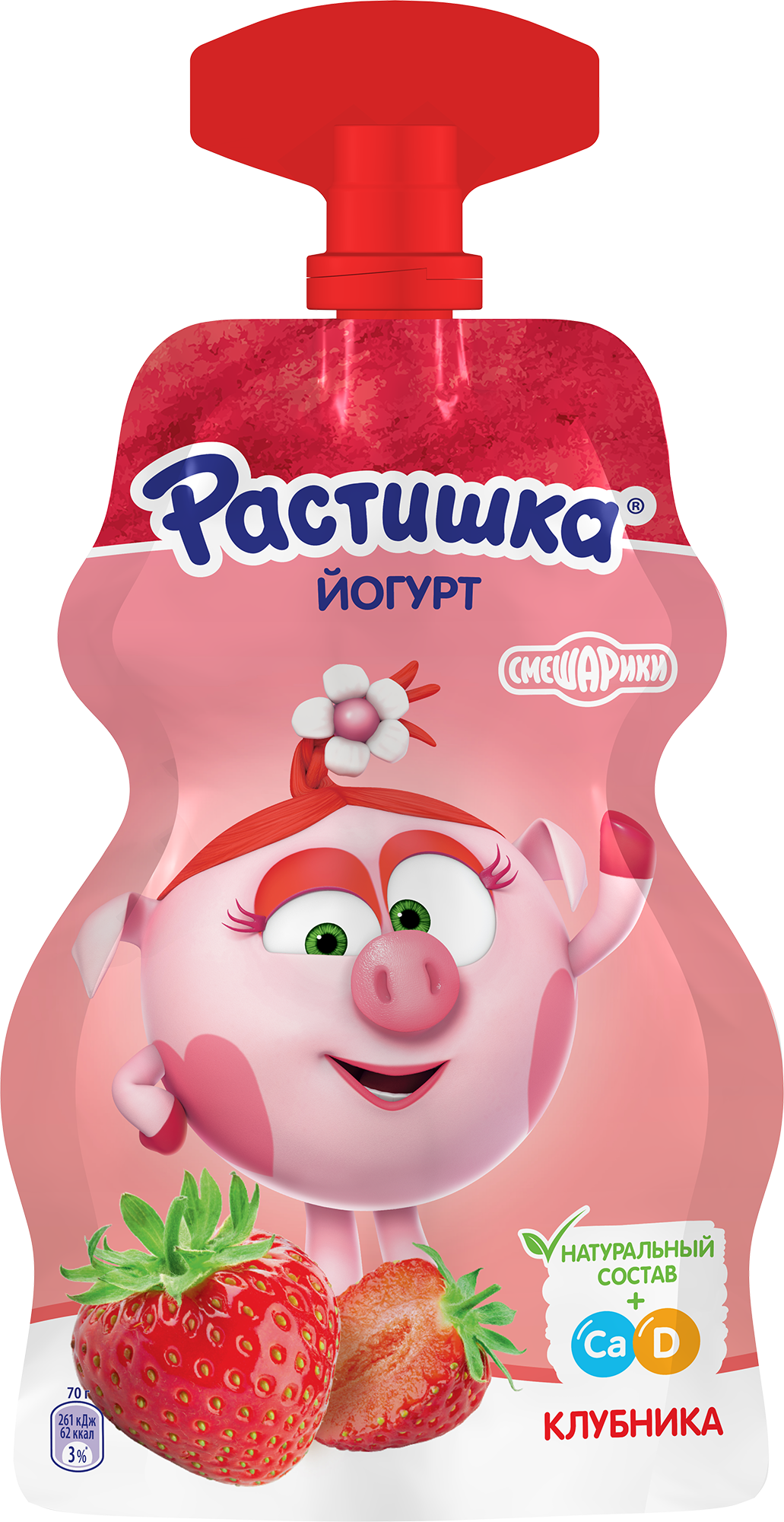 РАСТИШКА ЙОГУРТ КЛУБНИКА DOYP 70г (12)