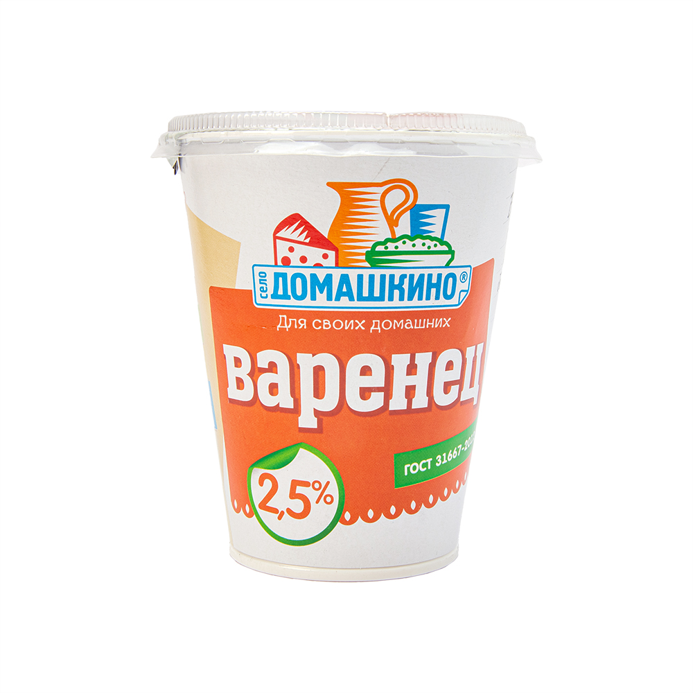 Варенец Село Домашкино термостатный 2,5%  350 г стакан