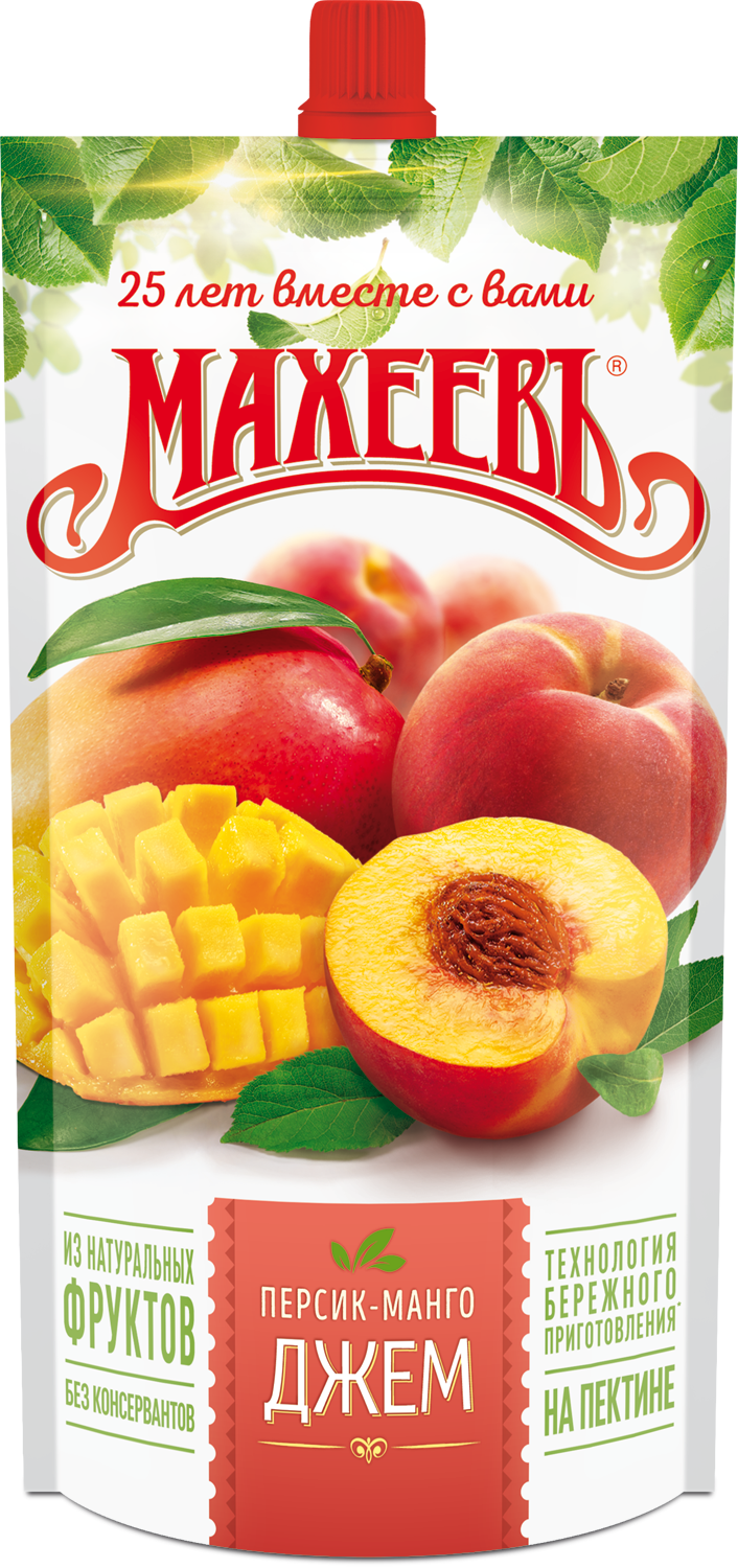Джем Персик Манго Махеев 300г дой-пак