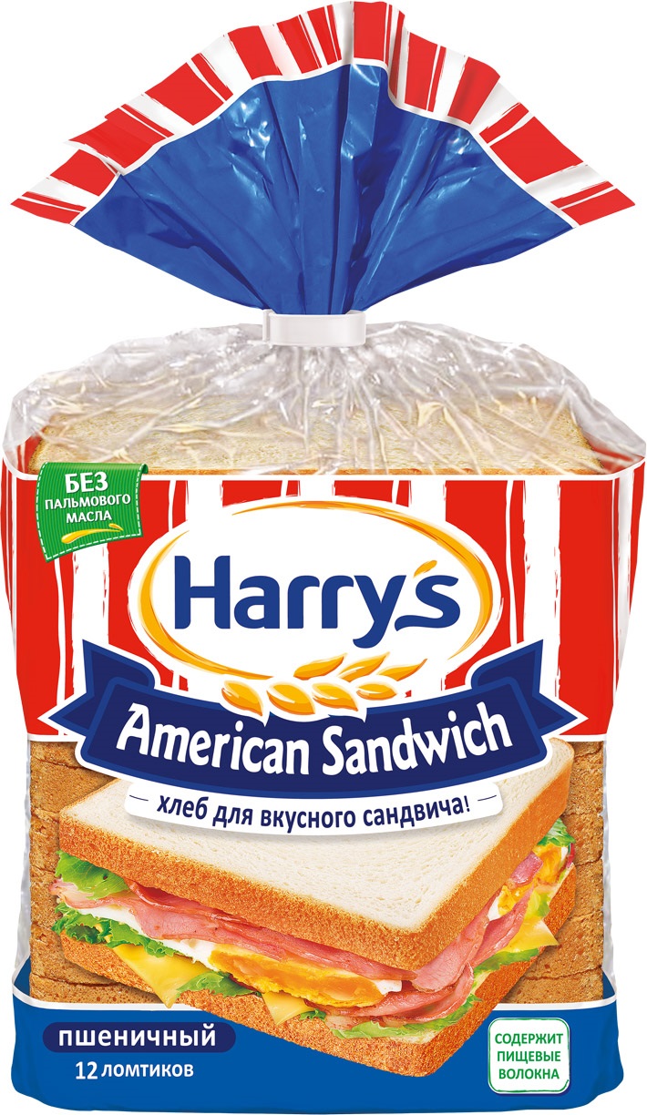 Сaндвичный Хлеб Harry's  American Sandwich  Пшеничный 470 г