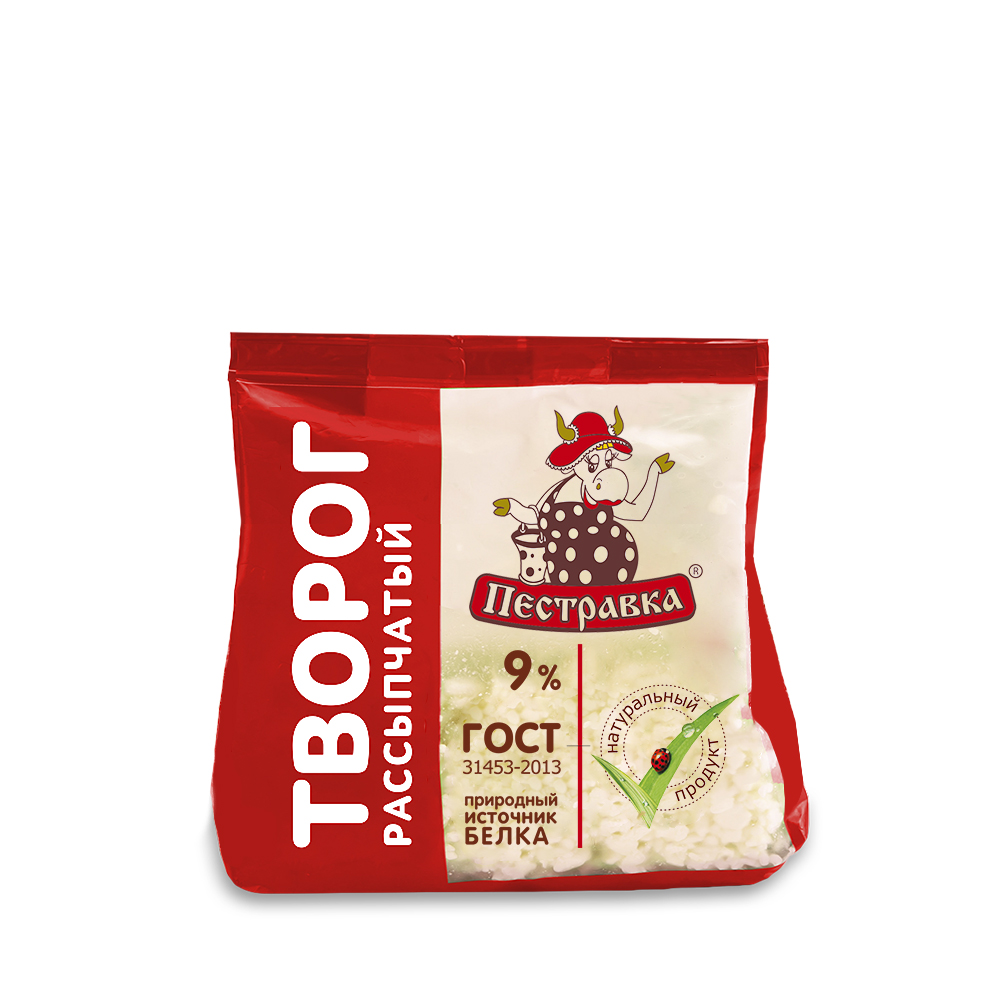 Творог Пестравка 9% Стабилобэг 200г
