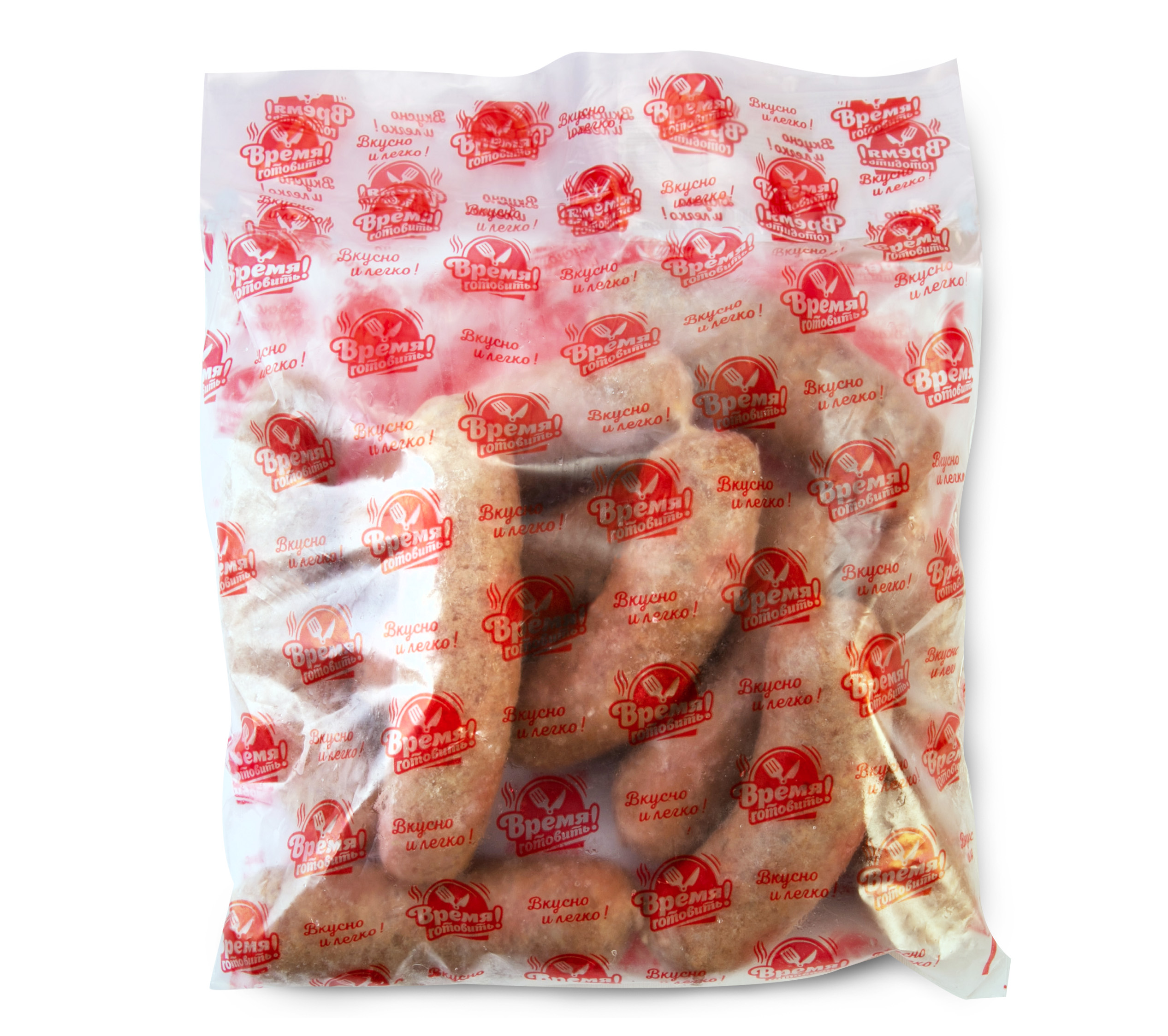 Колбаски для гриля Ферма из индейки Баварские рубленые в оболочке заморож