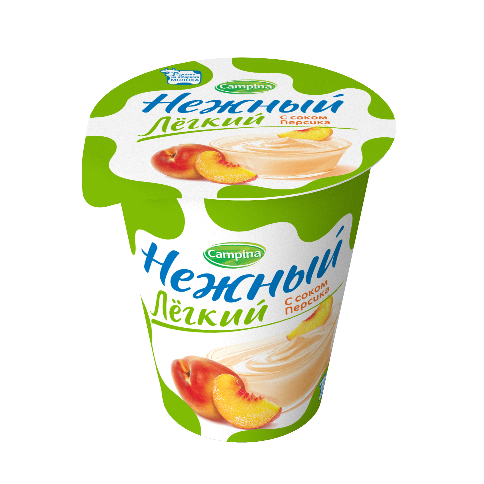 Нежный легкий с соком 320г 0.1% (персик) Пр.йог.паст