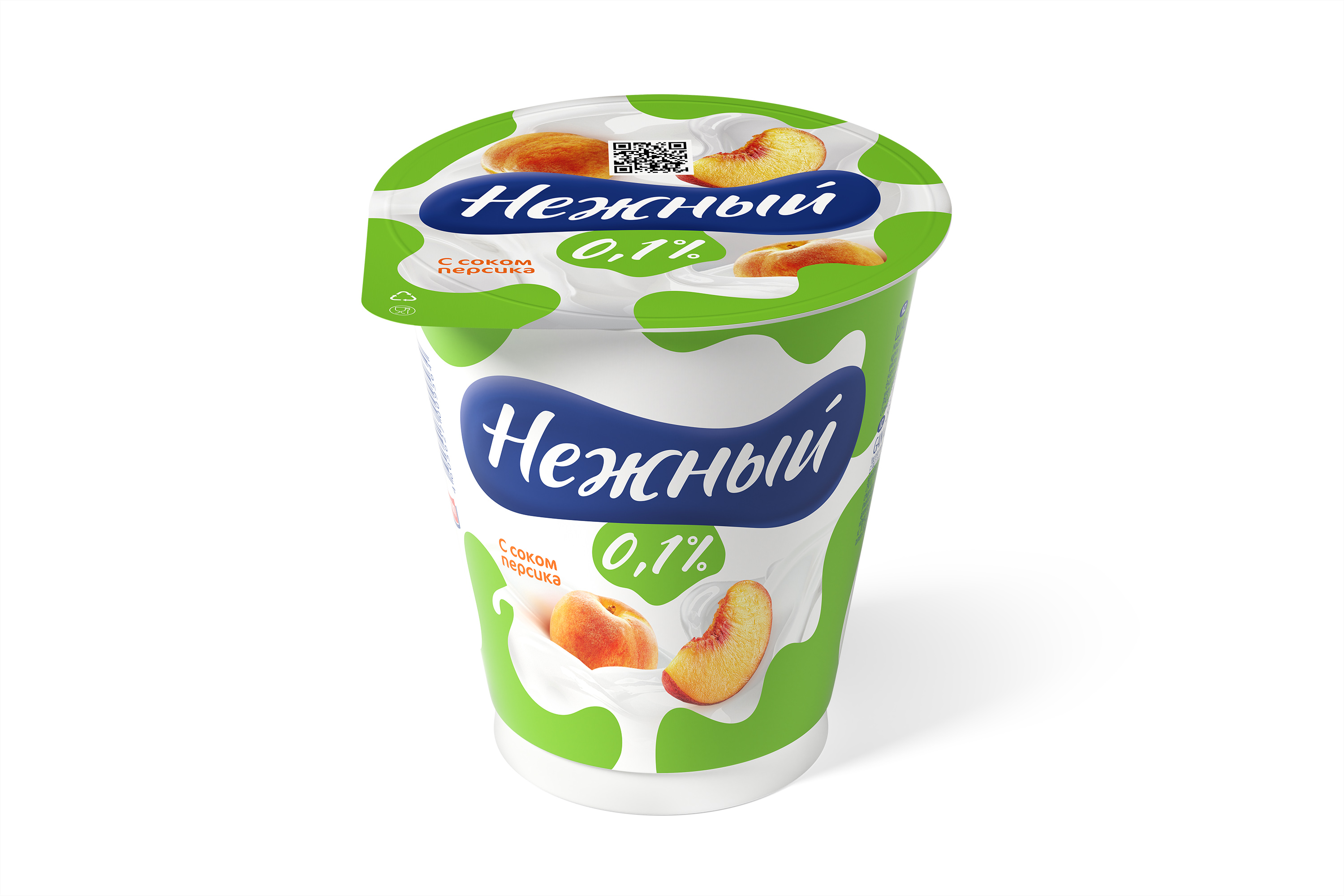 Нежный легкий с соком 320г 0.1% (персик) Пр.йог.паст