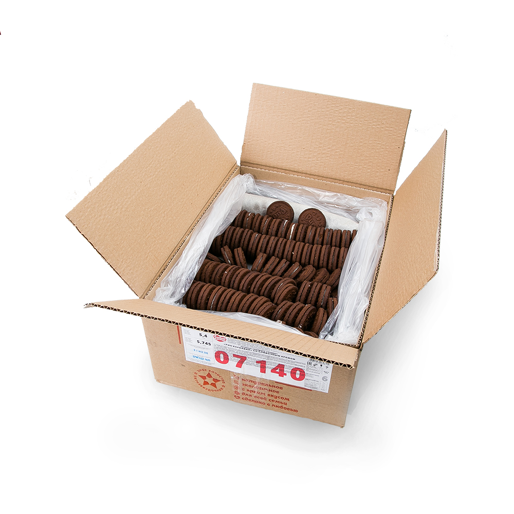 Печенье Сладкая Слобода Рио Карнавал со сливочным кремом коробка 5,4кг