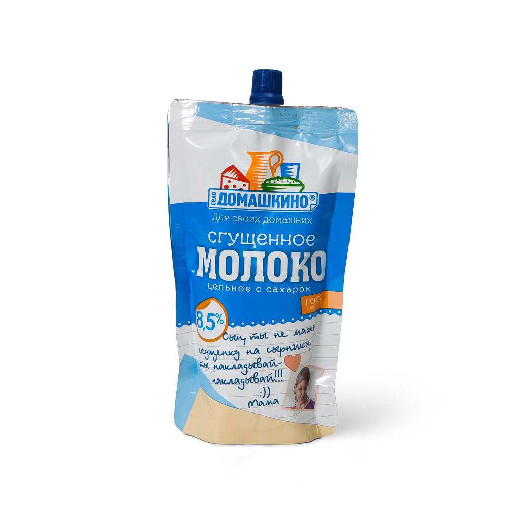 Молоко сгущенное Село Домашкино 8,5% Дой пак 270г