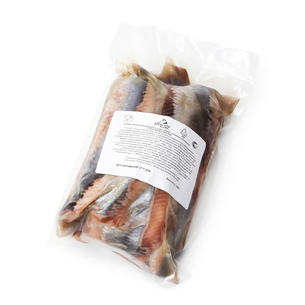 Сельдь филе Вкусное море в масле 1 кг в/у