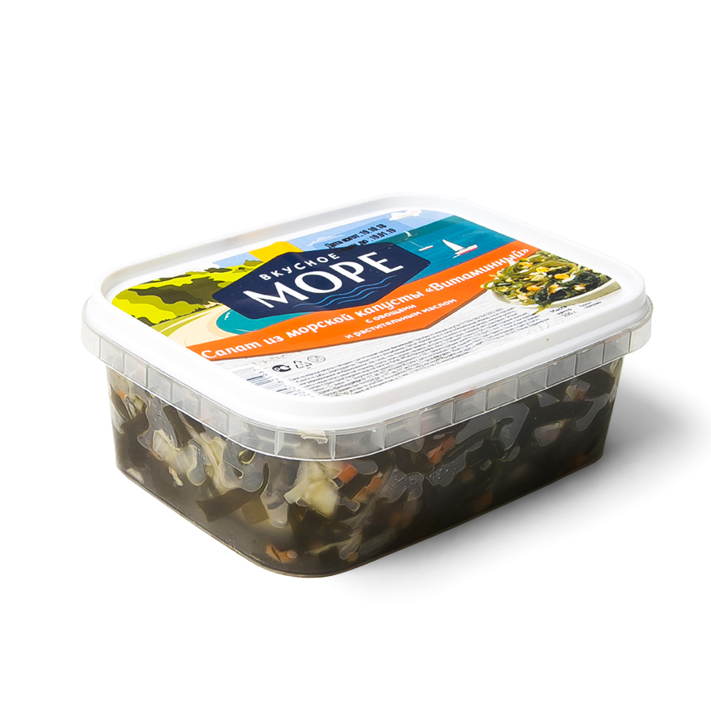 Салат из морской капусты Вкусное море Витаминный раст. масло овощи 200 г
