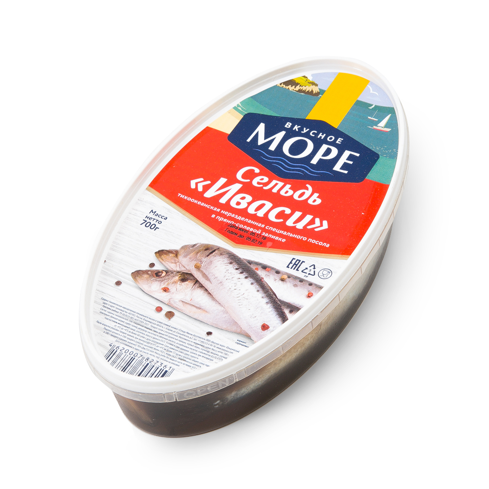 Сардина тихоокеанская Вкусное море Сельдь Иваси н/р с/п 700 г