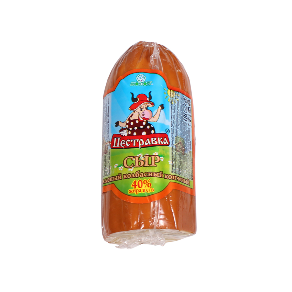 Сыр Колбасный Пестравка 40% Батон Пленка вес ~0,5 кг (Для Тандера)