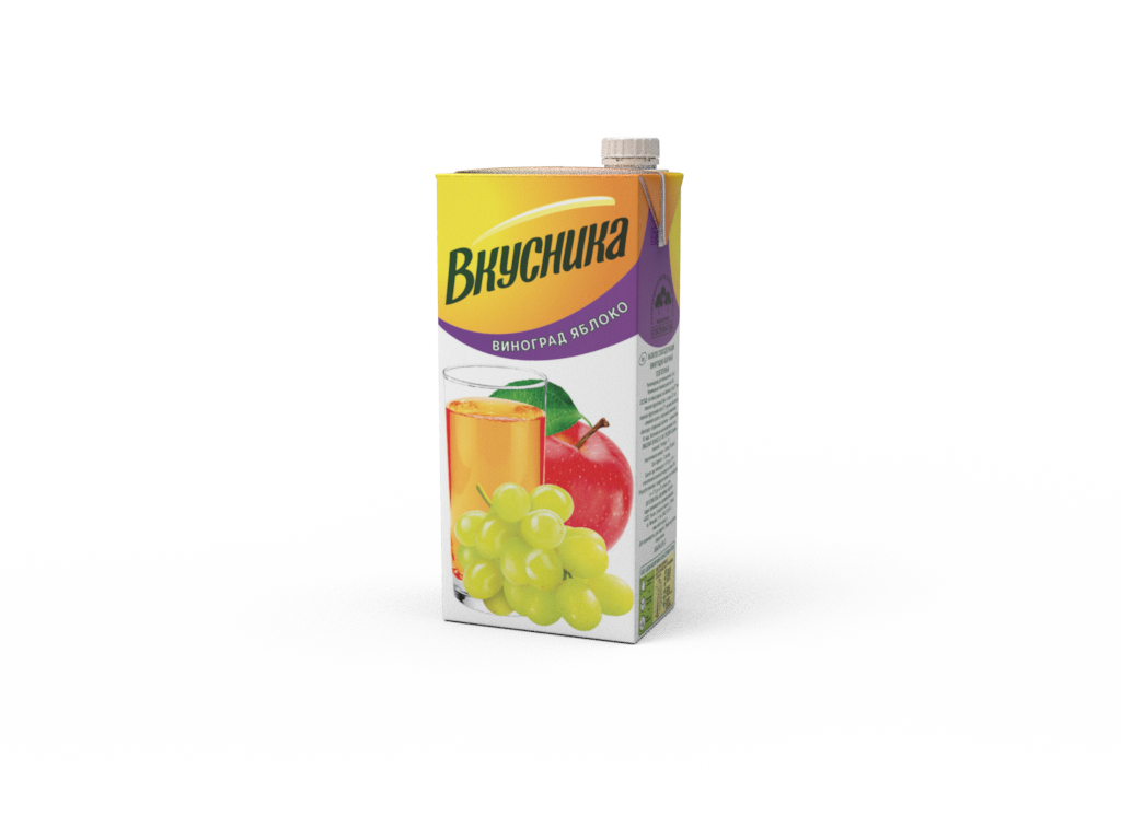 Напиток Вкусника Яблоко-виноград 0,95л/12 шт