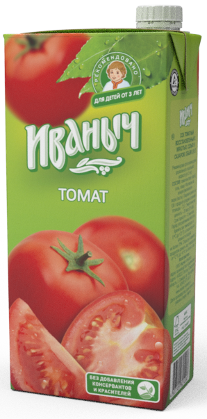 Сок Иваныч Томат 0,95л/12 шт