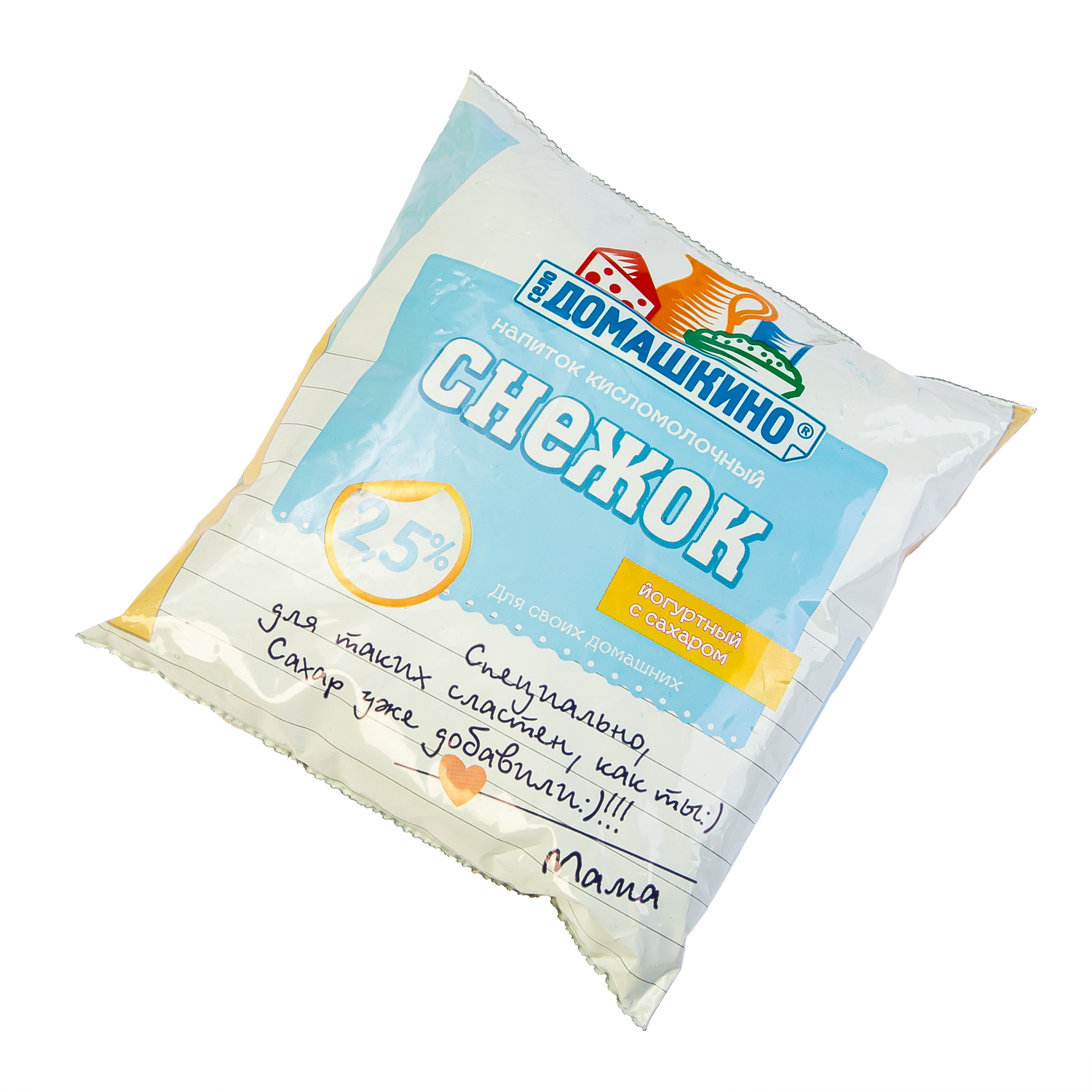 Снежок Село Домашкино 0,45 кг 2,5% п/пленка