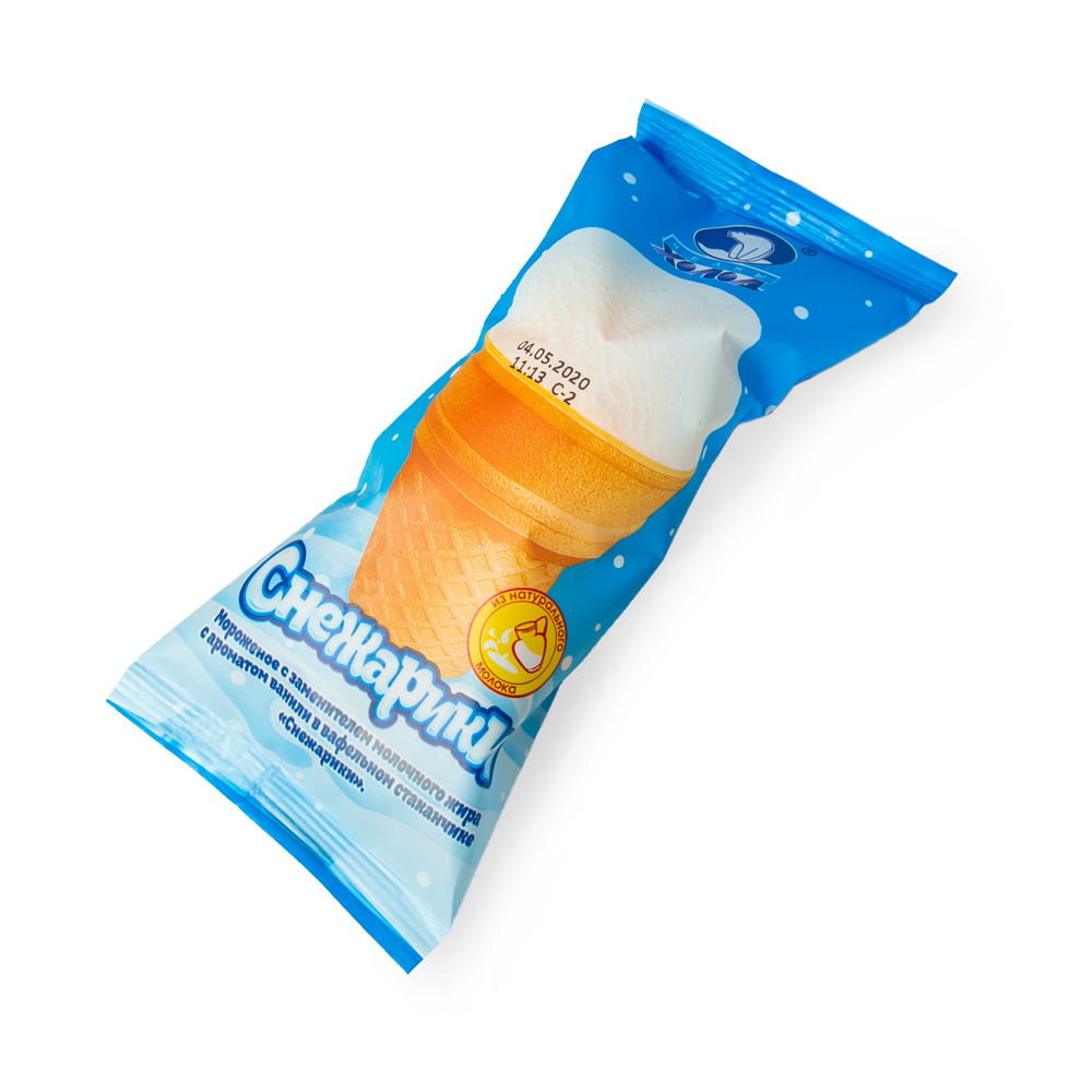 Стаканчик вафельный НЧ Снежарики 60 г/34 шт.