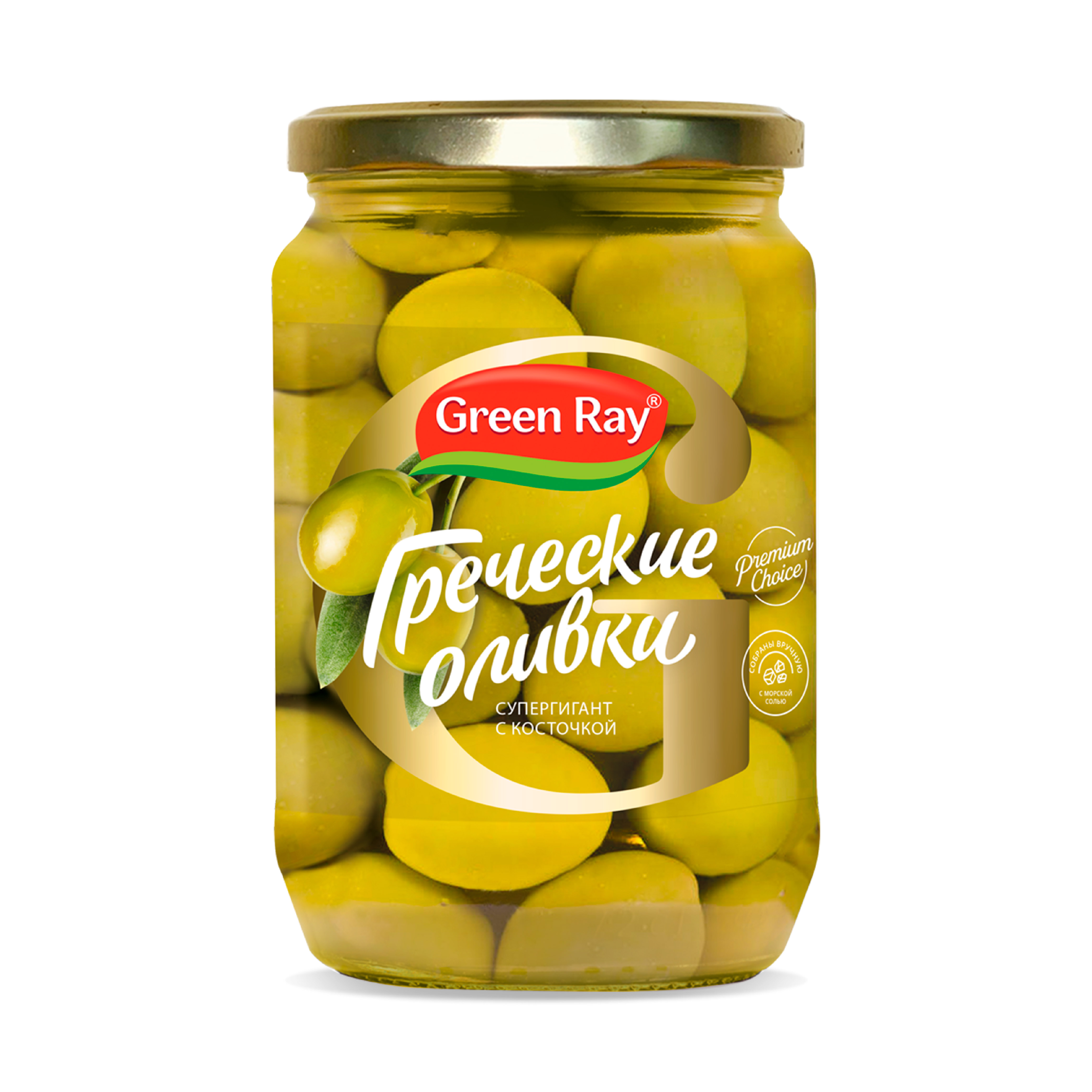Оливки Супергигант с/к 720*12 (Green Ray) с/б