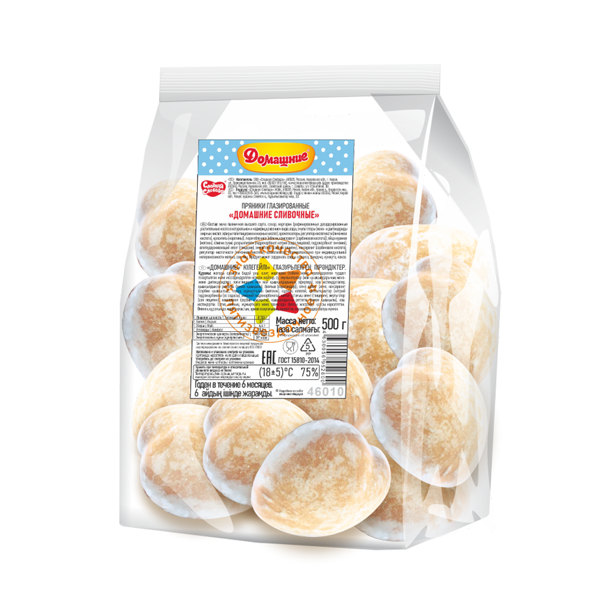 Пряники Сладкая слобода Домашние сливочные 500г (8шт).