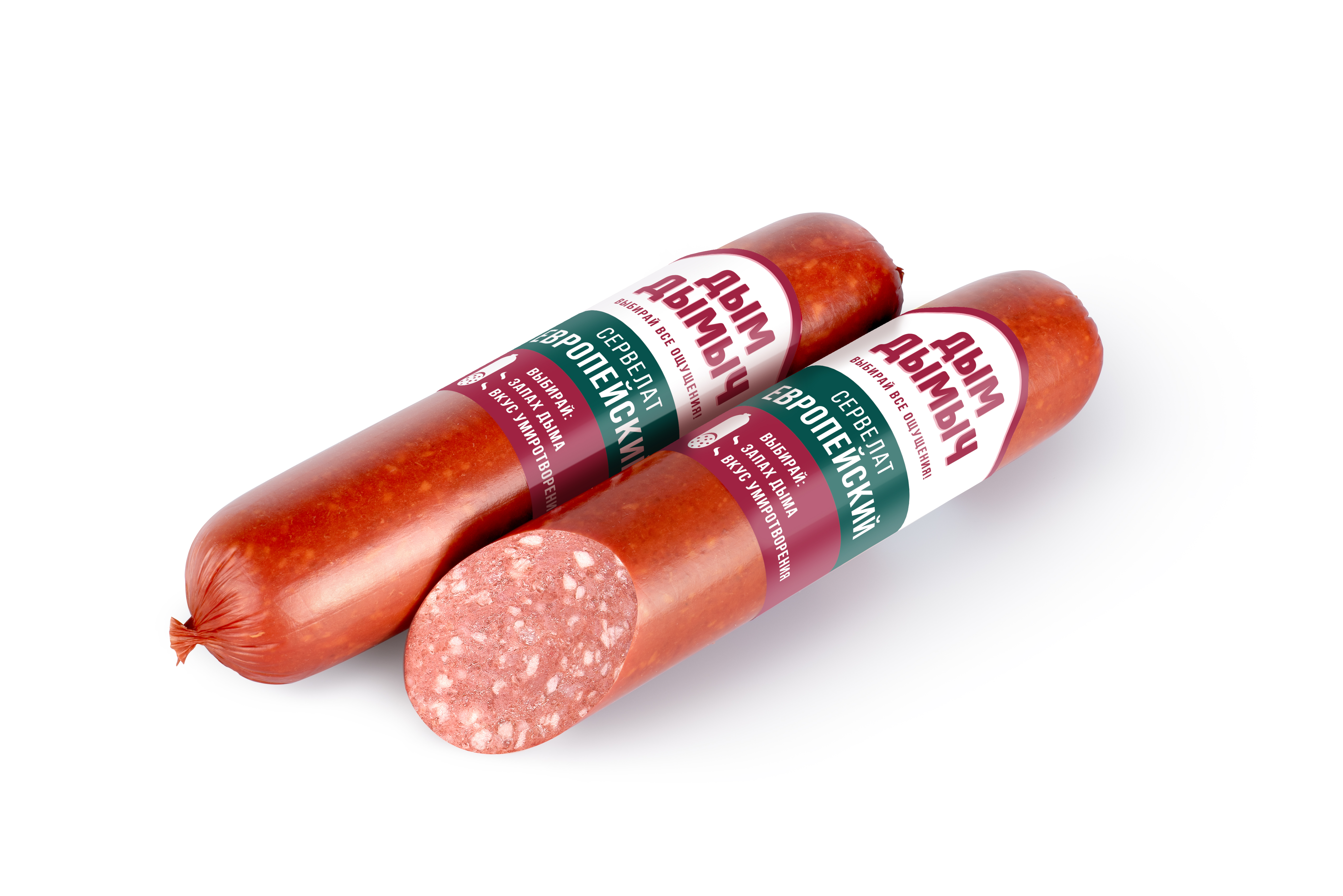 Колбаса п/к Дым Дымыч Сервелат Европейский шт 0,35 кг