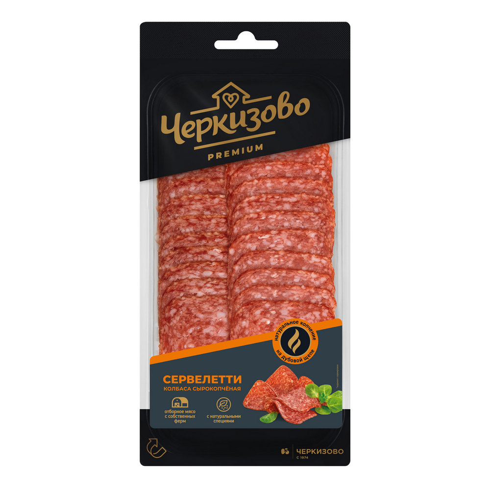 Колбаса Черкизово Сервелетти пресс нарезка 0,085кг