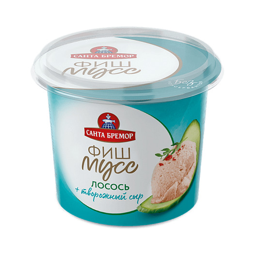 Паста из тресковых рыб Русское море Фиш-мусс с лососем п/б 140г