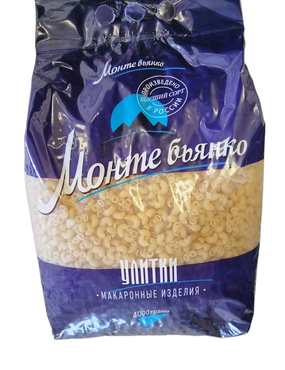 Макаронные изделия Монте Бьянко № 295 улитки 0,400кг (2шт)