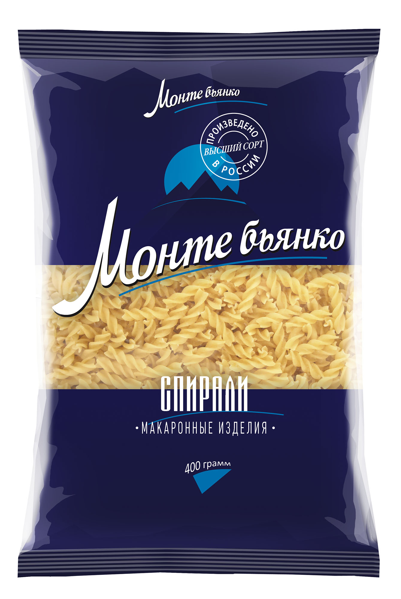 Макаронные изделия Монте Бьянко № 295 спрали 0,400кг (2шт)