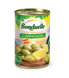 Оливки Бондюэль Мансанилья с лимоном 314мл