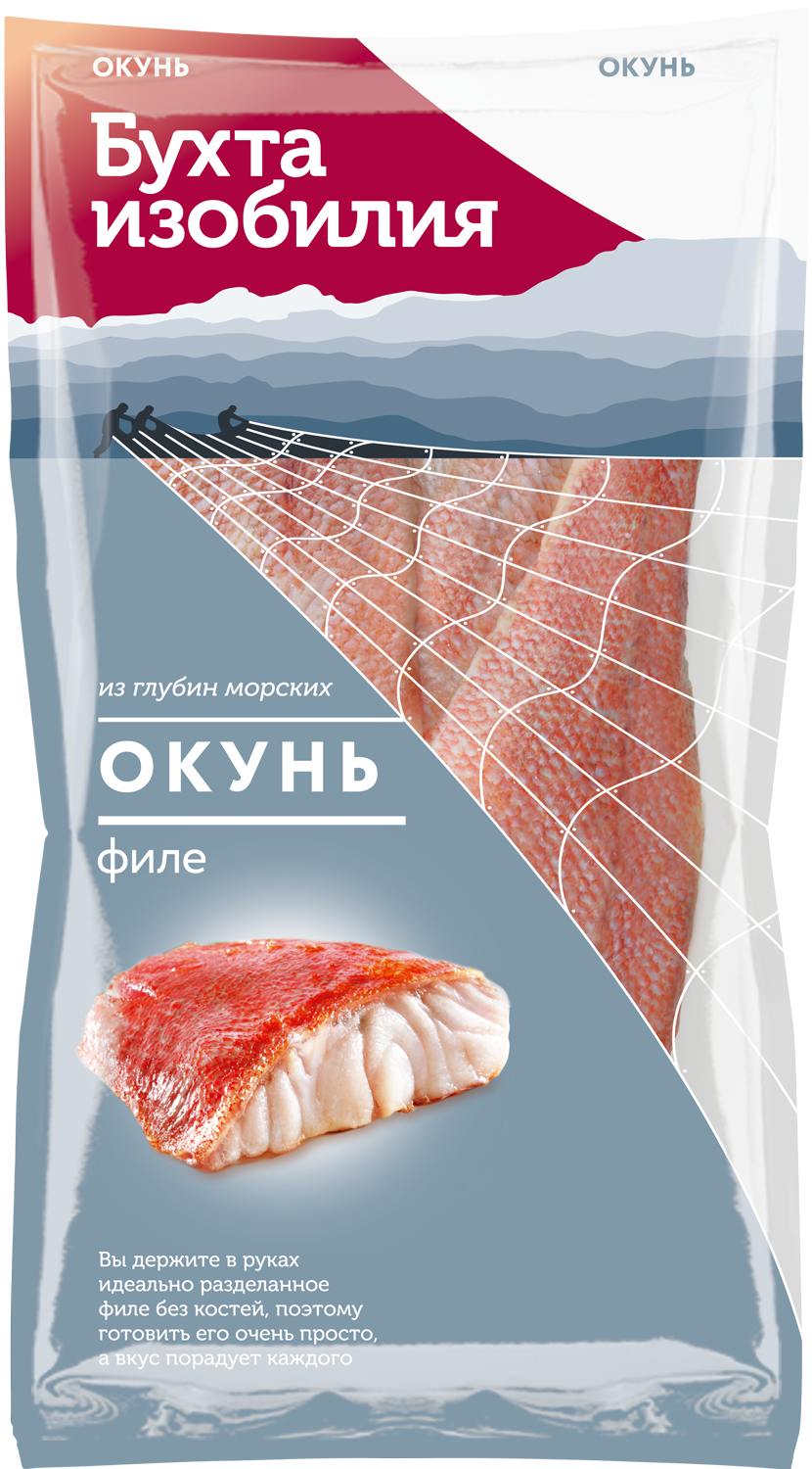 Красный окунь филе с/м 8*400г (Бухта Изобилия)