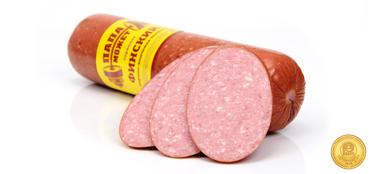 Колбаса в/к Папа может Сервелат Финский срез в/у 350 гр.