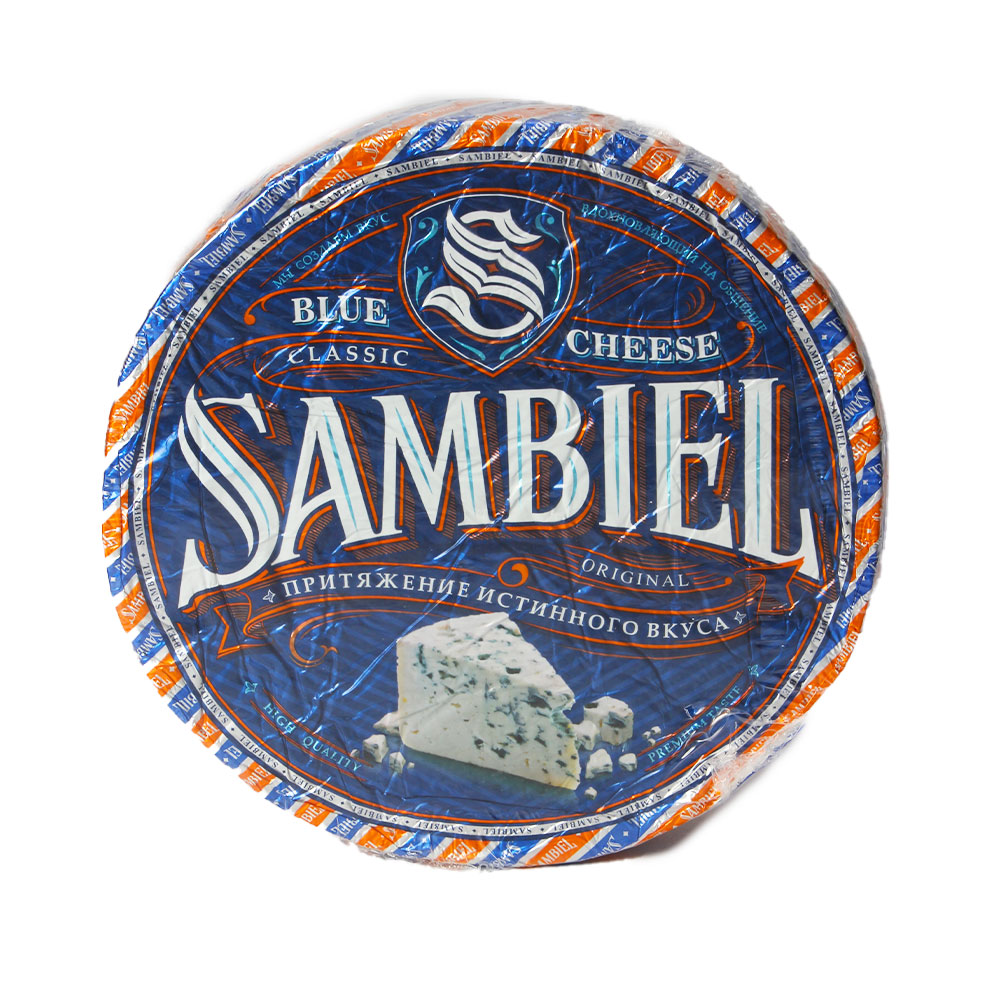 Сыр с голубой плесенью Sambiel п/круг 1,25 кг