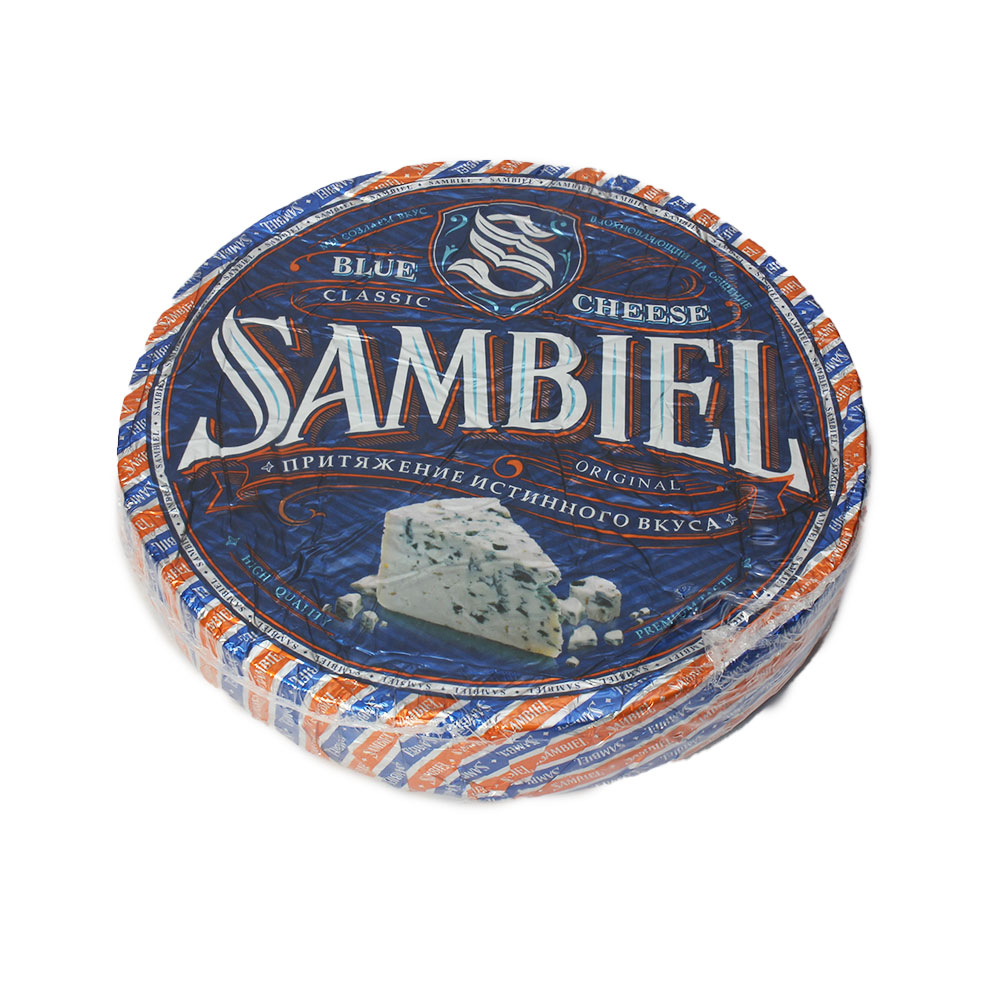Сыр с голубой плесенью Sambiel п/круг 1,25 кг
